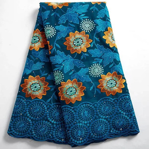 African <b>Embroidery</b> Fabric for Voile Lace Premium Wedding Dress <b>Material</b> Nigerian Party Wear Fabric Breathable Eco-Friendly - Product Image 3