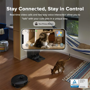 Pour Qrevo Master : Balai <span class=keywords><strong>robot</strong></span> électrique sans fil et serpillière avec nettoyage humide/sec pour usage hôtelier - Product Image 6