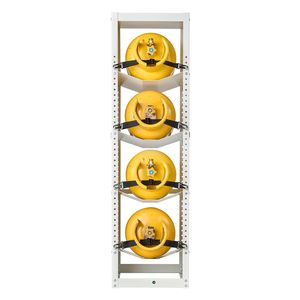 Étagères de garage pour réservoirs de réfrigérant, 4 niveaux, 4 cylindres, 14,8 x 13 x 52 pouces, acier au carbone blanc thermolaqué - Product Image 1
