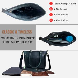 Womens <b>Bag</b> Casual Purse Shoulder Tote <b>Black</b> Genuine Leather Shopping Handbag Cross body <b>Evening</b> Brown Satchel With <b>Clutch</b> - Product Image 5