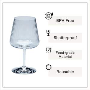 [Holar] Vasos de Vino de Plástico Reutilizables de 20 oz con Claridad Similar al Vidrio, Hechos en Taiwán, para Bodas, Aniversarios y Hostelería - Product Image 2