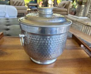 ถังน้ำแข็งเงินดีไซน์เนอร์แบบตอกลาย สำหรับแช่ค็อกเทล ของขวัญสำหรับโอกาสพิเศษ บาร์ที่บ้าน โรงแรม คลับ และงานปาร์ตี้ - Product Image 5