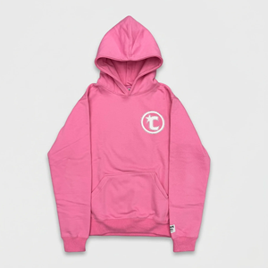 เสื้อฮู้ดปักลายสีชมพู ทรงโอเวอร์ไซส์ ผ้าฝ้ายเฟรนช์เทอร์รี่ 100% สไตล์ลำลอง มีกระเป๋าโลโก้ด้านหน้า ใส่ได้ทั้งชายและหญิง เหมาะสำหรับฤดูหนาว - Product Image 3