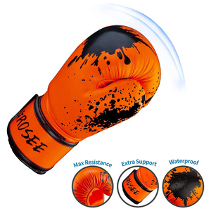 Kids Boxing <b>Gloves</b> PU Leather 6oz 8oz Youth Training <b>Gloves</b> Breathable Palm Shock Absorption Sparring <b>Gloves</b> Wholesale - Product Image 2