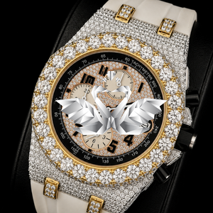 OEM ODM Custom Moissanite Diamond Watch Men Full Pave VVS Stone Wristwatch - Product Image 1