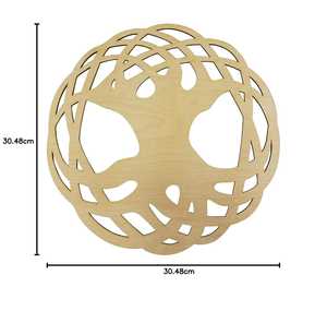 Arte de Pared de Geometría Sagrada en Madera, Rejilla de Cristales, Decoración Zen, Arte Geométrico de Madera Hecho a Mano para Meditación y Decoración del Hogar - Product Image 1