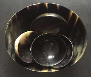 Bol de service en corne TIMELESS CRAFT, vaisselle de style classique, bol pour mariage, passe au lave-vaisselle, cuisine domestique, prix bas - Product Image 1