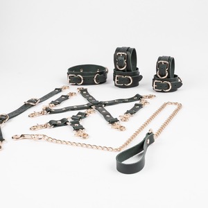 High Quality Genuine Leather Restraints 11Pcs Kit Custom OEM <b>Bondage</b> Pack Adult Exotic Products RTTS-0031 - Product Image 4