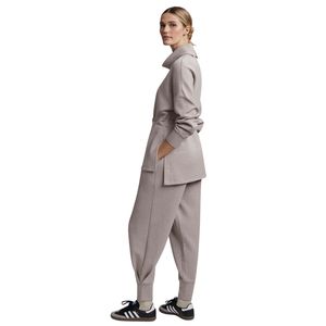 Sudadera deportiva informal de invierno para mujer, holgada, con ajuste en la cintura, transpirable, para gimnasio, de manga larga, con pedrería lavada - Product Image 3