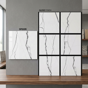 800 bianco <span class=keywords><strong>ragno</strong></span> x 800mm porcellana 80x80cm piastrelle smaltate lucidate camerone omogeneo - Product Image 1