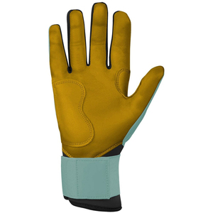 Guantes de Béisbol de Cuero en Oferta, Cierre de Velcro en los Dedos, Excelente Agarre, Color Amarillo Personalizado - Product Image 2
