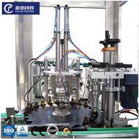Machine de remplissage entièrement automatique de haute précision à moteur pneumatique, personnalisable, avec PLC, pour boissons, lait, jus, huiles essentielles et sachets en plastique