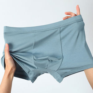 Ropa Interior Masculina de Spandex/Algodón, Tejido Liso, Transpirable, de Secado Rápido, Cómoda, Cintura Alta con Logotipo, para Adultos, ODM - Product Image 2