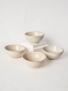 ชุดชามเซรามิคลายเส้นเพ้นท์มือ ดีไซน์มินิมอล รูปทรงกลม สำหรับเสิร์ฟ - Product Image 2