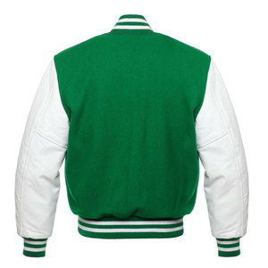Chaqueta Varsity Unisex Personalizada con Capucha y Manga Larga, 100% Lana, Ecológica, Impermeable, Reversible, Estilo Urbano, Impresión Puff - Product Image 4