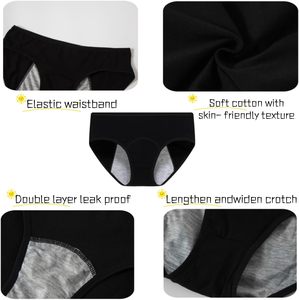 Ropa Interior Menstrual Reutilizable para Mujer, a Prueba de Fugas, de Cintura Alta, de Algodón Absorbente, Transpirable y Ecológica, Venta al Por Mayor - Product Image 3