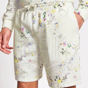 Trending Design Shorts Hoodie <b>Sets</b> Customized Logo Lightweight Casual 100% Cotton Street Wear Solid Pattern Plus Size for Autumn - Product Image 4