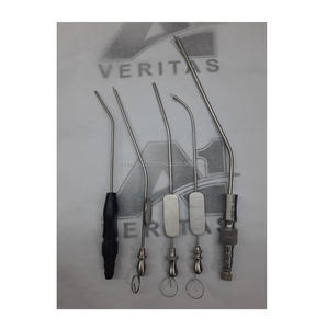 Tubo de succión reutilizable de acero inoxidable quirúrgico de primera calidad, fuente de alimentación Manual, Clip Hemolock, instrumento médico, 2017 - Product Image 5