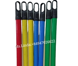 Palo de mopa de PVC de alta calidad con mango de escoba de madera de eucalipto al por mayor escobas y recogedores - Product Image 1