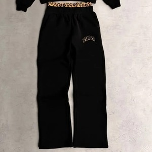 Men Women Winter Embroidered Fleece 100% Cotton Hip Hop Patchwork Printing Tracksuit Hoodie <b>Sweatpants</b> <b>Set</b> Casual Loose - Product Image 5