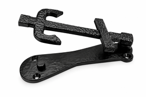 Timbre de puerta antiguo de hierro negro, resistente, de hierro fundido, estilo vintage. - Product Image 2