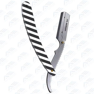 Navaja de Afeitar Recta de Marca Privada para Corte de Cabello Profesional, Navaja de Barbero Recta de Acero Inoxidable con Cuchillas Derby Individuales - Product Image 3