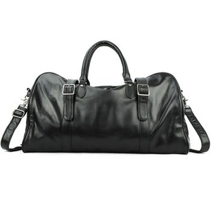 Bolsa de Viaje Grande Unisex de Alta Calidad, Bolsa de Fin de Semana de Cuero Genuino de Lujo con Forro de Nailon para Gimnasio - Product Image 3