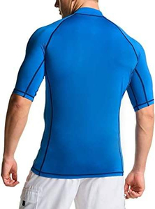 T-shirt de sport pour homme à manches longues anti-UV UPF50 de haute qualité, compression, séchage rapide, coupe ajustée, idéal pour la gym, l'entraînement et la course à pied - Product Image 3