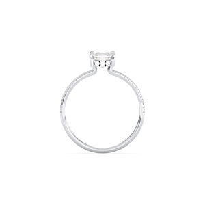 Anillo de Diamante Cultivado en Laboratorio REYES de Alta Calidad, Corte Asscher, 1.32 Quilates, Regalo de Aniversario, Oro Blanco Sólido de 14K, Certificado IGI, Joyería Fina - Product Image 5