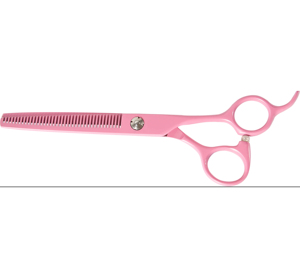 Ciseaux de coiffure japonais professionnels à lame large pour barbier, manche rose, bleu, violet - Product Image 3