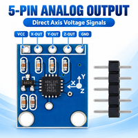 FYX Stock GY-61 ADXL335 Modul Akselerometer Tiga Sumbu Output Analog ±3g Papan Sensor Getaran Gerakan Sudut Kemiringan untuk Robot DIY