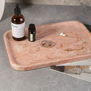 Luxury Resin Art Deco <b>Plant</b> Pattern Multi-Functional Organizer <b>Tray</b> - Product Image 1