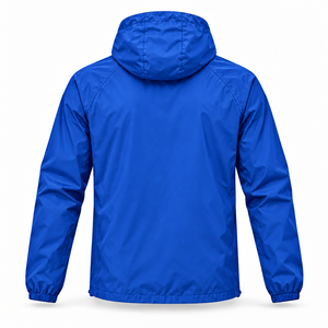 Veste coupe-vent pour homme à col montant avec logo sur le devant, légère, sportive, zippée et avec poches - Product Image 2