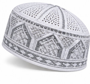 Gorro de Oración Musulmán de Ganchillo Calado para Hombre, Transpirable y Cómodo, Gorro Islámico Kufi, Venta al por Mayor, Gorro Religioso para Adultos - Product Image 6