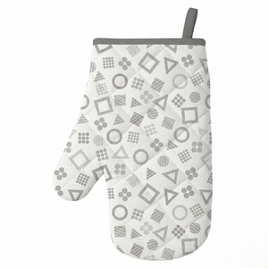 Cotton Heat Resistant Mitts for Cooking, Thick Quilted Oven Gloves for Kitchen & <b>BBQ</b> Handling - Product Image 1