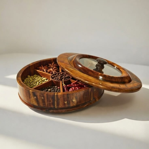 Best Selling Wood Spice <b>Box</b> Kitchen Supplies Cooking Spices Storage Use Handmade - Product Image 1