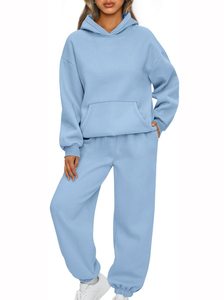 Survêtement ample pour femme, collection premium, coupe-vent, respirant, grande taille, design 2-en-1, intérieur en coton brossé, haut décontracté - Product Image 4