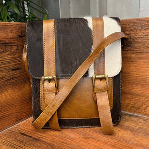 Bolso de Mano de Piel de Vaca Auténtica para Mujer, Bandolera con Correa Ajustable, Multiusos, Novedad - Product Image 2