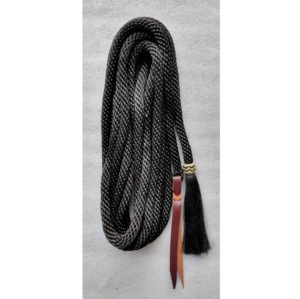 Rênes en Mecate tressées à la main, rênes de dressage, nœuds naturels et de couleur marron : Nylon marron de qualité supérieure - Cuir brut pour chevaux - Product Image 6