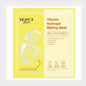มาส์กหน้าเดอร์มอล โซล เฟซ วิตามิน ไฮโดรเจล เมลติ้ง มาส์ก 34 กรัม - Product Image 1