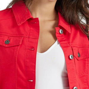 Nouvelle arrivée : Veste en jean pour femme, élégante, personnalisable avec logo, prix raisonnable, très demandée, aspect durable et doux. - Product Image 3