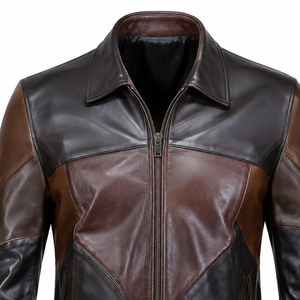 Men Casual <b>Winter</b> <b>Leather</b> <b>Jacket</b> Fashion Trendy Warm Slim Fit Biker Coat Streetwear Stylish Outerwear for Cold Weather 2026 New - Product Image 3