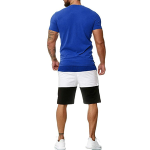 Premium <b>Men</b> 100% Organic Cotton Eco-Friendly Summer Set Casual <b>T</b>-<b>Shirt</b> <b>Shorts</b> OEM Manufacturer Wholesale Supplier 3D Printed - Product Image 2