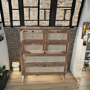 Table de Chevet Moderne Minimaliste en Bois Massif avec Rangement, Tiroirs Convertibles Extensibles et Pliables, Idéale pour Chambre, Salon et Hôtel de Luxe - Product Image 2