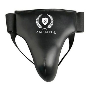 Protector Inguinal de Boxeo Profesional de Cuero Ecológico, Cómodo, para Hombre, con Correa Ajustable en la Cintura, Ligero y Protector - Product Image 1