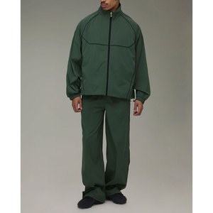 Ensemble de survêtement en nylon pour homme, veste coupe-vent légère et pantalon, vêtements de sport, ensemble deux pièces - Product Image 1