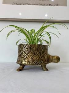 Custom Size Tall Gold Tortoise Shape Planter Manufacturer Supply Flower <b>Pots</b> & Planters <b>Large</b> Luxury Modern Gold <b>Pots</b> for Plants - Product Image 6