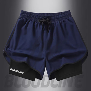 BLOODLINE INTERNATIONAL Men's PU <b>Camouflage</b> Bermuda <b>Shorts</b> Mid Elastic Waist Casual Style with Pockets 220g PU Coated - Product Image 2