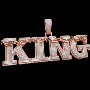 Colgante de Moissanita Plateada Personalizado de 40mm con Letra Espina, Estilo Iced Out Hip Hop, Acabado Personalizado, Joyería de Declaración, Regalo - Product Image 4