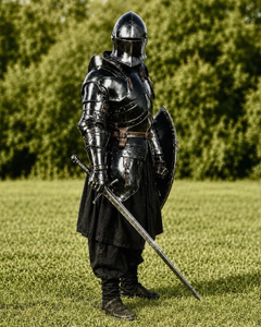 18GA Steel Vintage Handmade Medieval Full Body Armor Barbuta Set Knight Plate Suit Hanging <b>Christmas</b> Cosplay Promotional <b>Gift</b> - Product Image 3